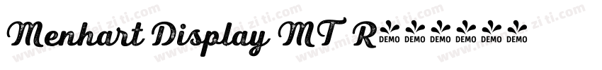Menhart Display MT R字体转换